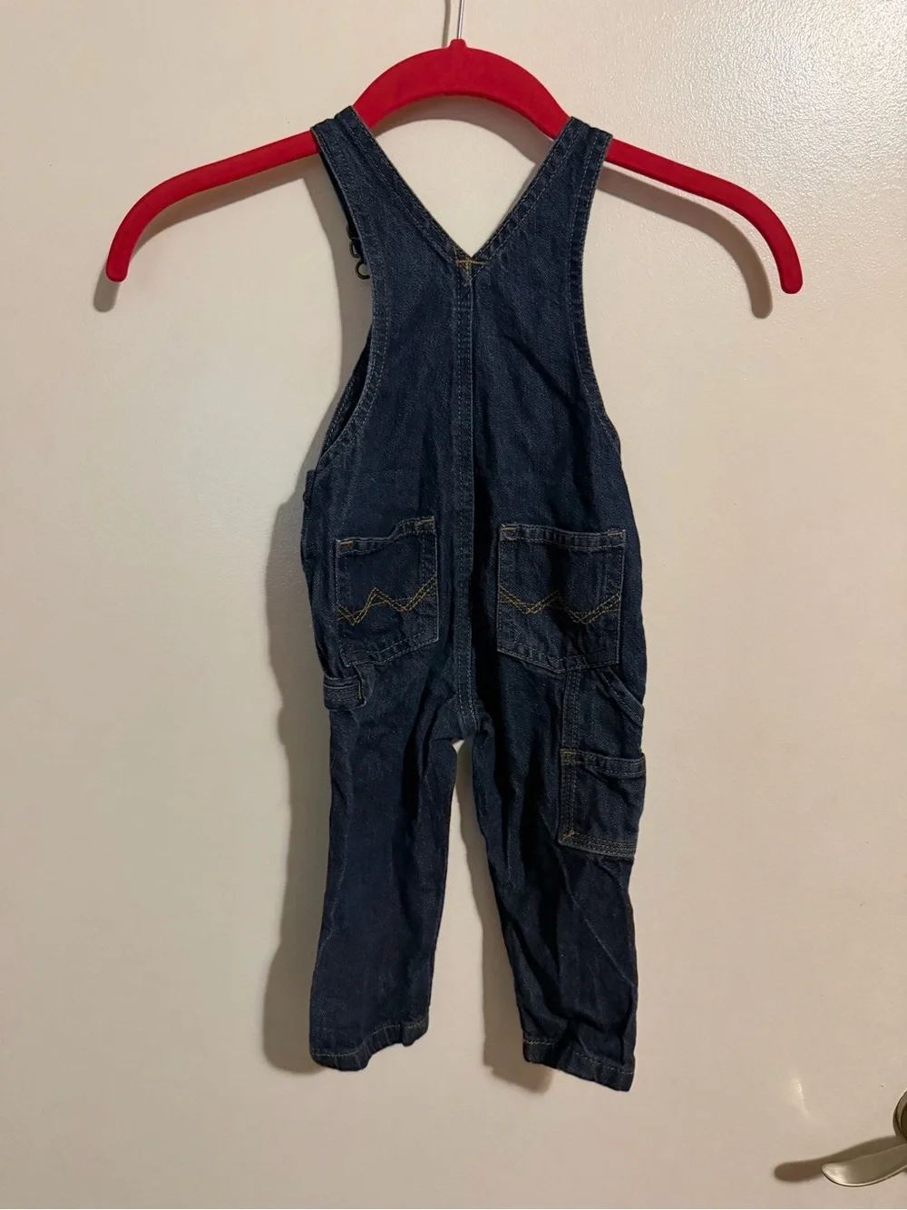 Wrangler Dark Blue Denim Kids Overalls